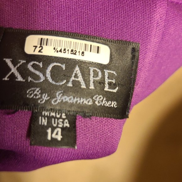 Escape by Joanna Cher Eggplant One Shoulder Empire dress - Picture 8 of 10